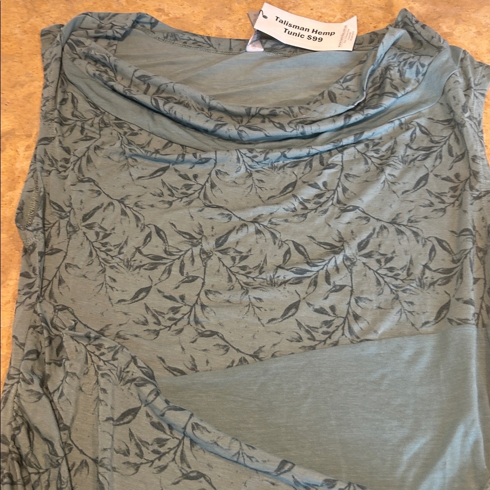 Women’s sage green tunic by Nomad’s Hemp Wear, size Small - Picture 6 of 8